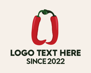 Upside Down - Hand Spicy Pepper logo design