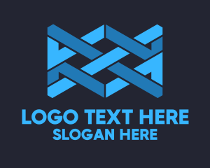 Connect - Blue Shape logo design