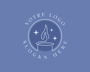 Candle Flame Light Logo