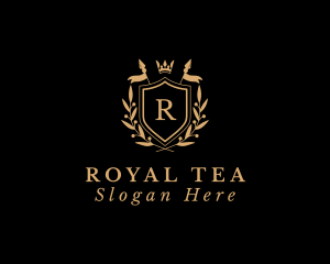 Royal Regal Shield Spear  logo design