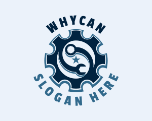 Wrench Cog Mechanic Logo