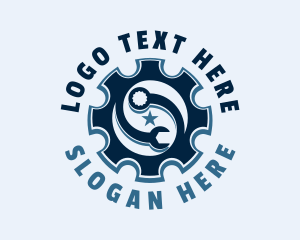 Gear - Wrench Cog Mechanic logo design