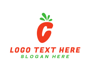 Mexican - Carrot Letter C logo design