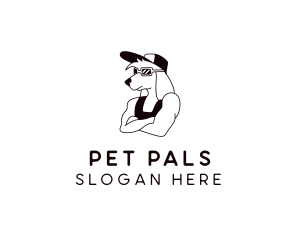 Pet Dog Grooming logo design