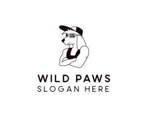 Pet Dog Grooming logo design