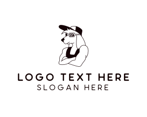 Pet Dog Grooming Logo