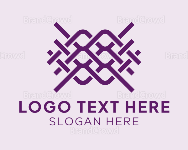 Interlaced Textile Pattern Logo