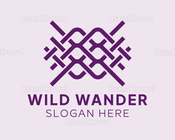 Interlaced Textile Pattern Logo