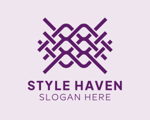 Interlaced Textile Pattern Logo