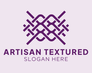 Interlaced Textile Pattern logo design