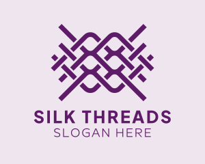 Interlaced Textile Pattern logo design