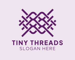 Interlaced Textile Pattern logo design