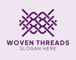 Interlaced Textile Pattern logo design