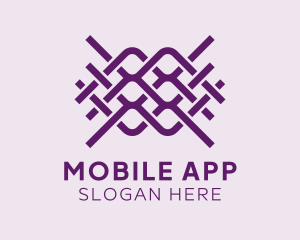 Woven - Interlaced Textile Pattern logo design