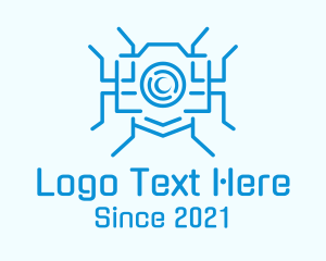 Robotic - Digital Camera Lens logo design