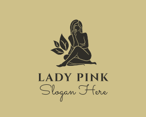 Sitting Sexy Lady logo design