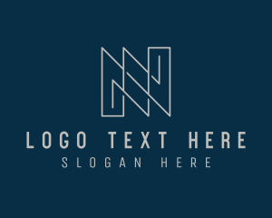 Interior Designer - Minimalist Company Letter N logo design