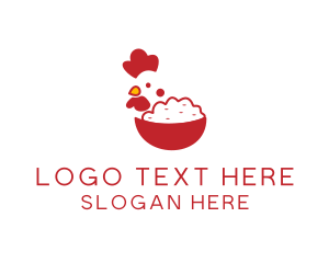 Food - Chicken Rice Bowl logo design