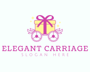 Carriage - Gift Box Chariot logo design