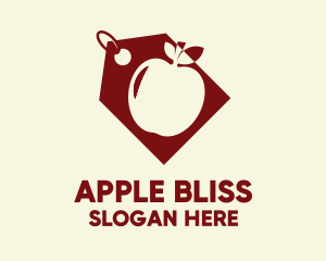 Red Apple Coupon  logo design