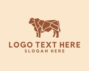 Farm Animal - Beef Meat Butcher logo design