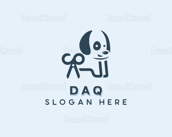 Dog Pet Salon Grooming Logo