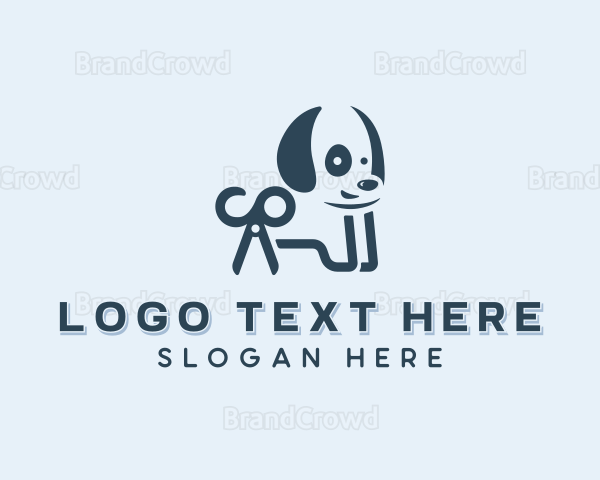 Dog Pet Salon Grooming Logo