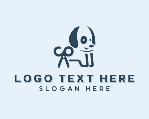 Dematting - Dog Pet Salon Grooming logo design