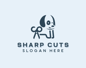 Scissors - Dog Pet Scissors logo design