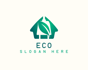 Eco House Electricity logo design