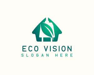 Eco House Electricity logo design