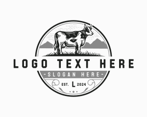 Wagyu - Dairy Cow Cattle logo design