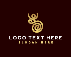 Wheelchair - Spiral Wheelchair Disability logo design