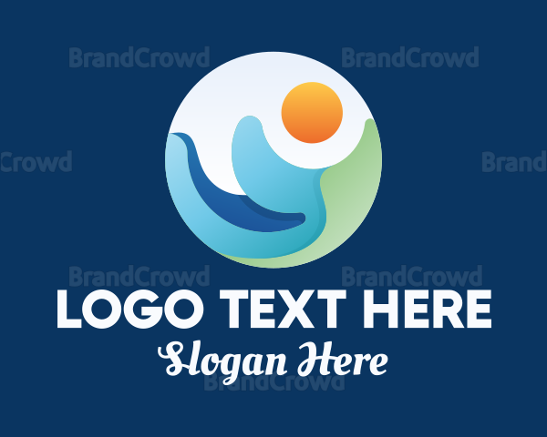 Round Island Landscape Logo