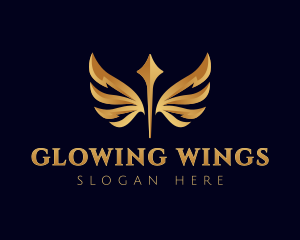 Wing Arrow Delivery logo design