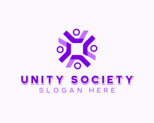 Society - People Team Community logo design