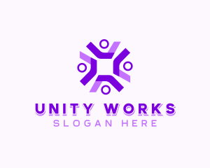 People Team Community  logo design