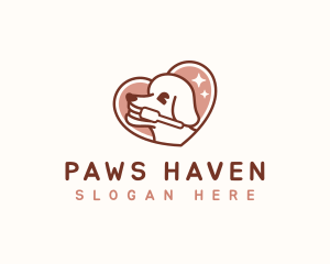 Dog Toothbrush Grooming logo design