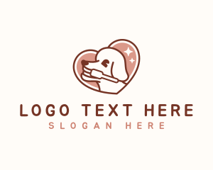 Hound - Dog Toothbrush Grooming logo design