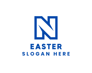 Modern Stroke Letter N Logo