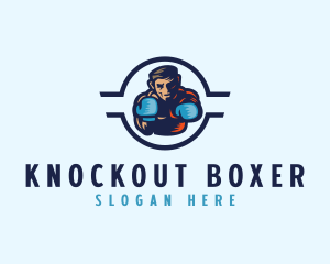 Boxing Punch Sports logo design