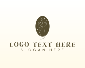 Skin Care Hand Logo