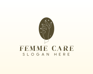 Skin Care Hand logo design