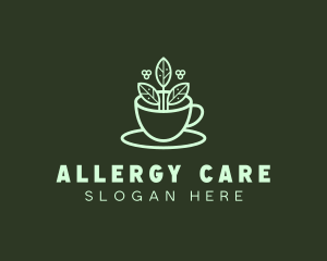 Herbal Tea Cup logo design