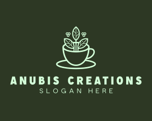 Herbal Tea Cup logo design