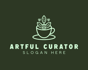 Herbal Tea Cup logo design