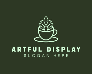 Herbal Tea Cup logo design