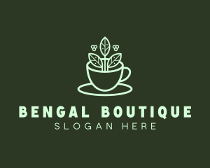 Herbal Tea Cup logo design