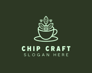 Herbal Tea Cup logo design