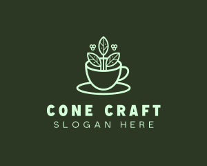 Herbal Tea Cup logo design